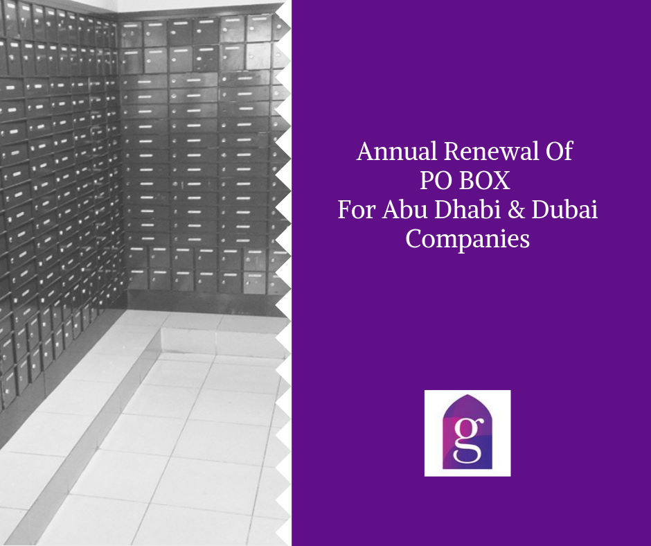 Annual Renewal Of PO BOX For Abu Dhabi Companies