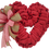 Thumbnail: Red burlap heart shaped wreath red bow Valentines wreaths handmade in Al Ain Abu Dhabi Dubai UAE Gateway Hand Crafted