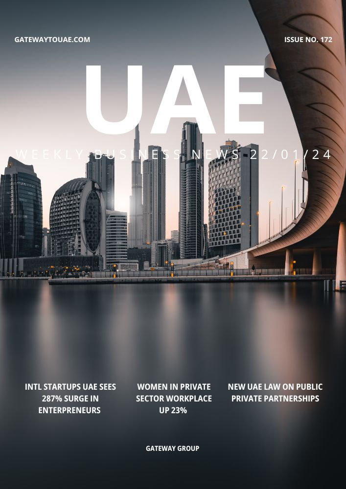 UAE Weekly Business News 22 January 2024 Issue 172 blog post by Gateway Group company formation experts in Abu Dhabi and Dubai