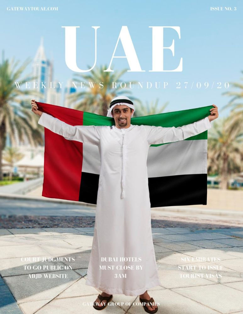 UAE Weekly News 27 September 2020 Issue no. 3 blog post Business Setup Visas Abu Dhabi Dubai Gatewaytouae