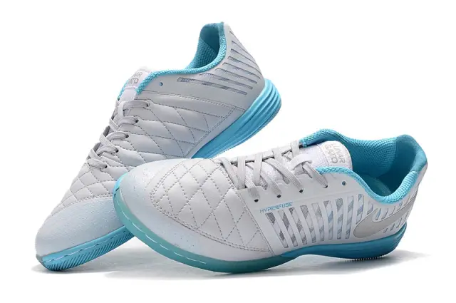 Miniatura: Chuteira Nike Lunar Gato Futsal - Branco/Azul