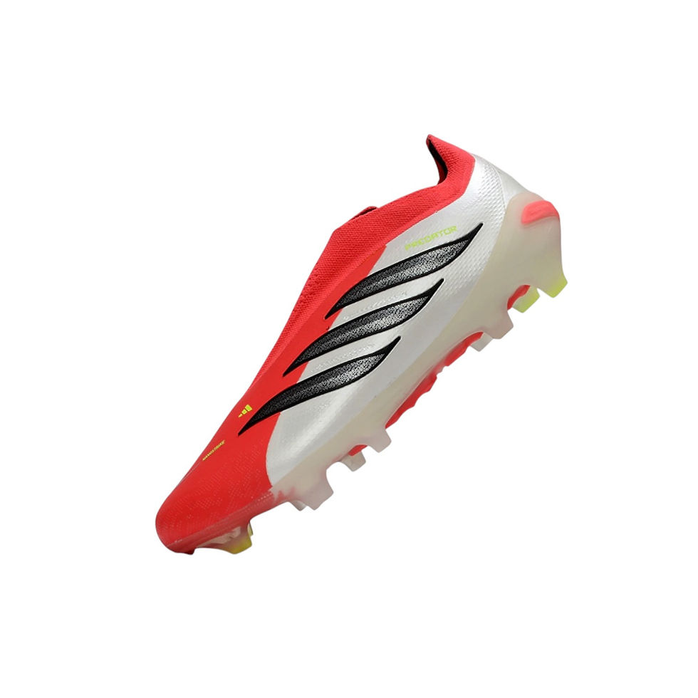 Miniatura: Chuteira Adidas Predator Laceless 26 Elite FG - Vermelho