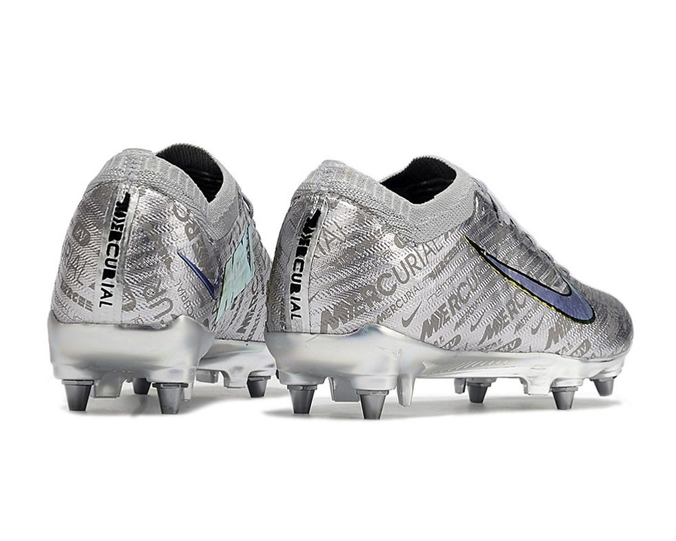 Miniatura: Chuteira de Campo NIKE Air Zoom Mercurial Vapor 15 Elite SG-PRO XXV Prata/Dourad