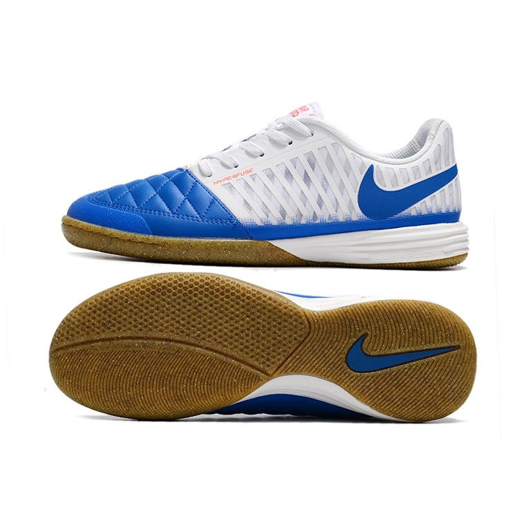 Miniatura: Chuteira NIKE Lunar Gato II Futsal Azul Branco