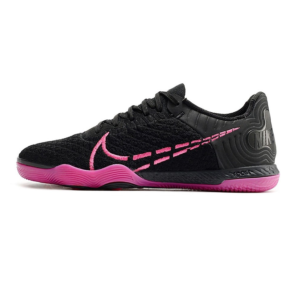Chuteira NIKE React Gato Futsal Preto/Pink