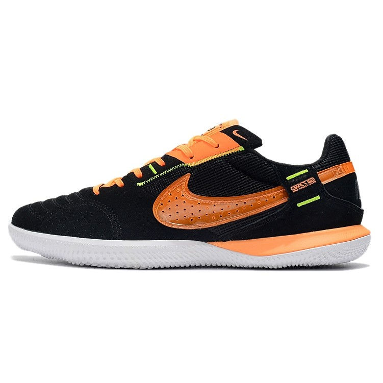 Chuteira NIKE Street Gato Futsal Preto Laranja