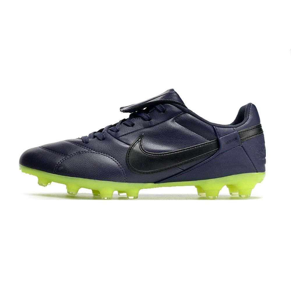 Chuteira de Campo Nike Premier III FG Azul/Verde