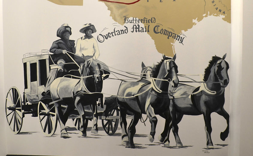Butterfield Stagecoach mural by Katie Brinkley