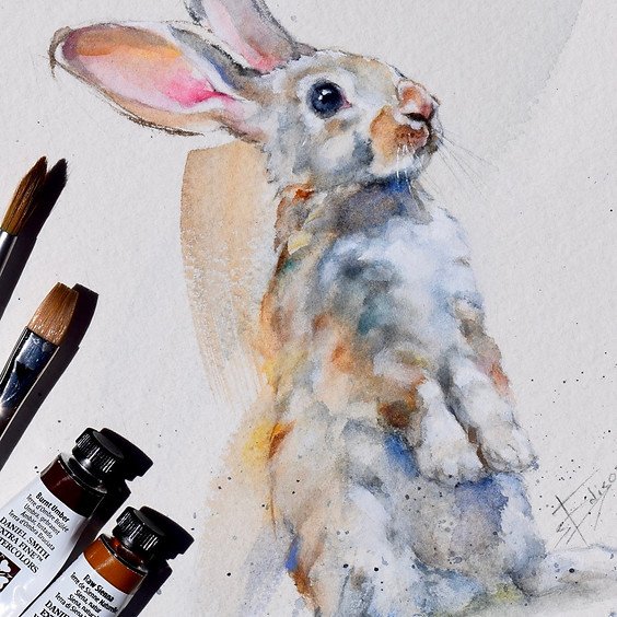 Watercolor Bunnies with Artist Susan Edison