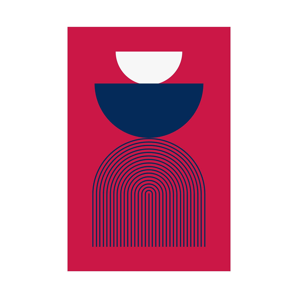 Thumbnail: Geometric 24 Matte Poster - Minnesota Twins - Alt