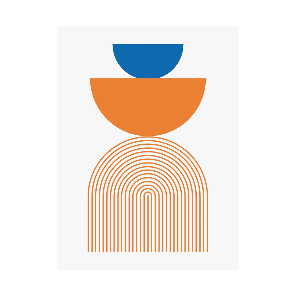 Thumbnail: Modern Geometric 24 Matte Poster - New York Knicks - Home