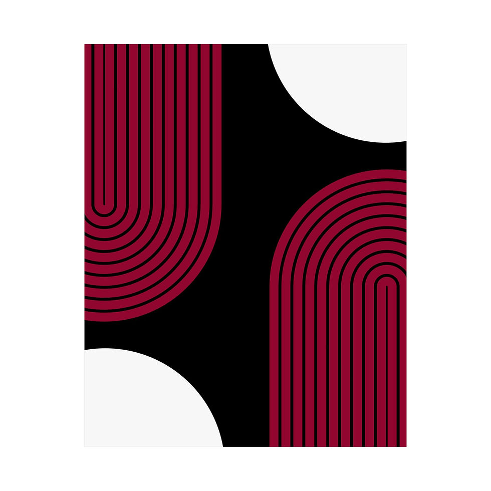 Thumbnail: Geometric 10 Matte Poster - Miami Heat - Away