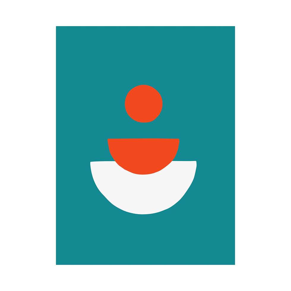 Thumbnail: Modern Geometric 28 Matte Poster - Miami Dolphins - Away