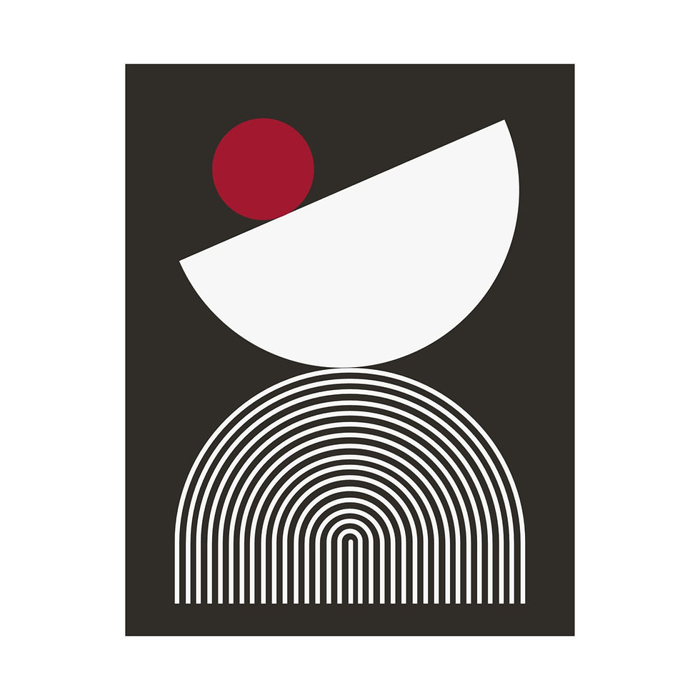 Geometric 26 Matte Poster - Tampa Bay Buccaneers - Alt