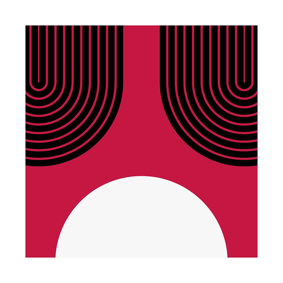 Thumbnail: Modern Geometric 11 Matte Poster - Chicago Bulls - Away