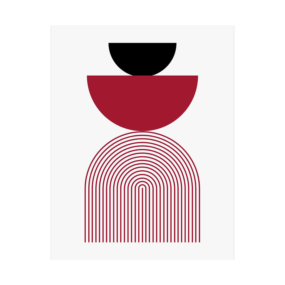 Geometric 24 Matte Poster - Tampa Bay Buccaneers - Home