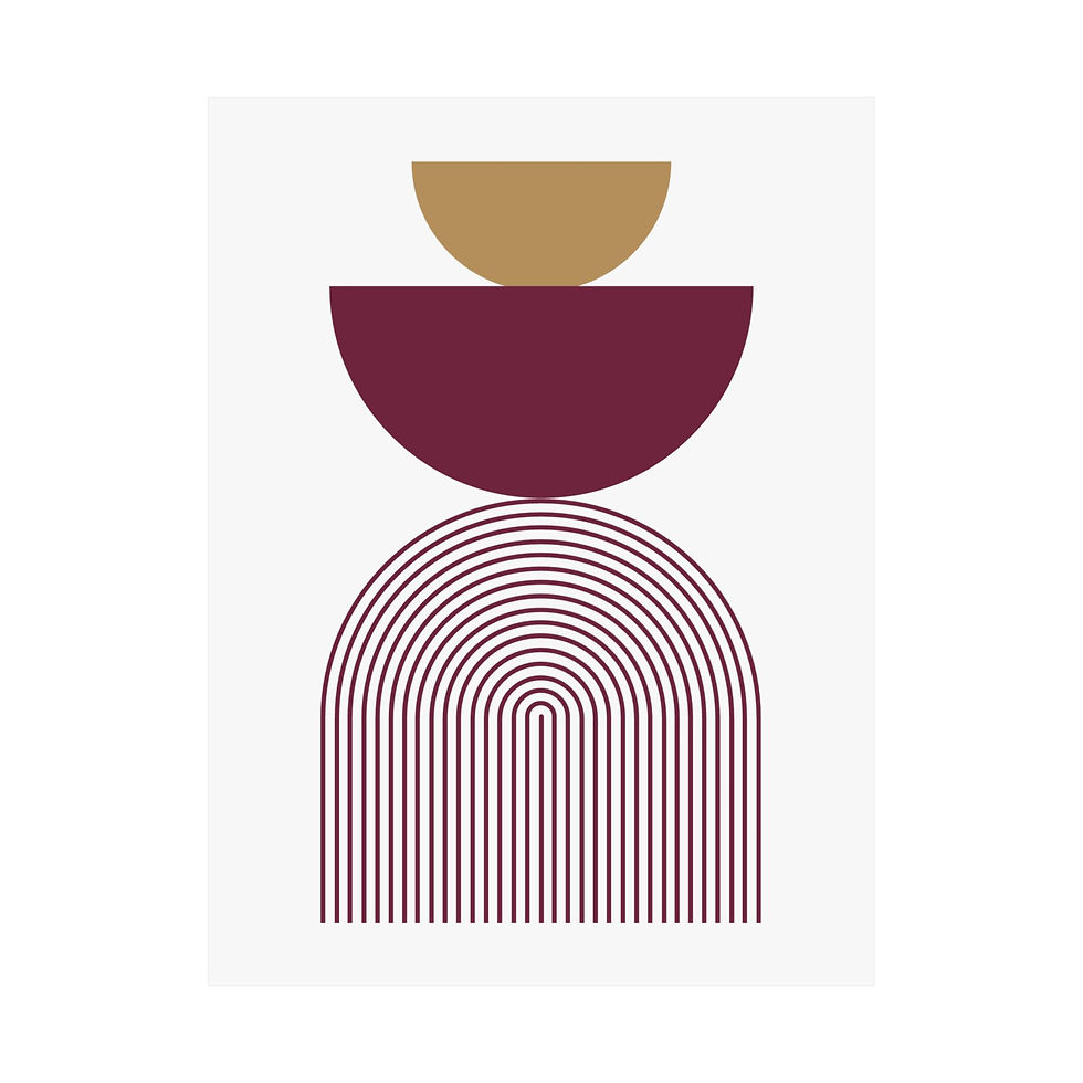 Thumbnail: Modern Geometric 24 Matte Poster - Cleveland Cavilers - Home
