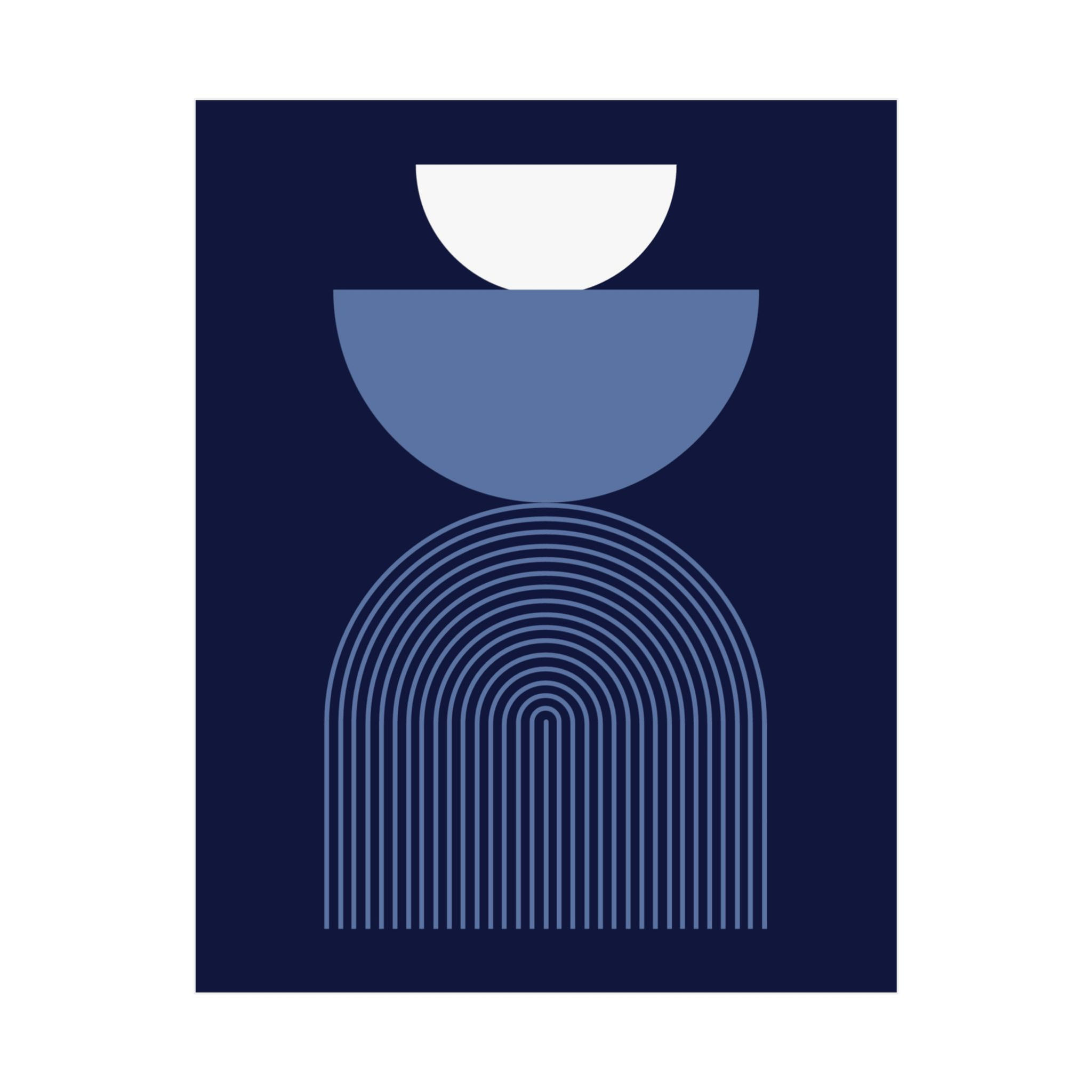 Modern Geometric 24 Matte Poster - Memphis Grizzlies - Away