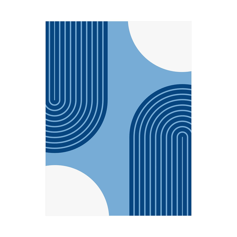 Thumbnail: Modern Geometric 10 Matte Poster - Kansas City Royals - Alt