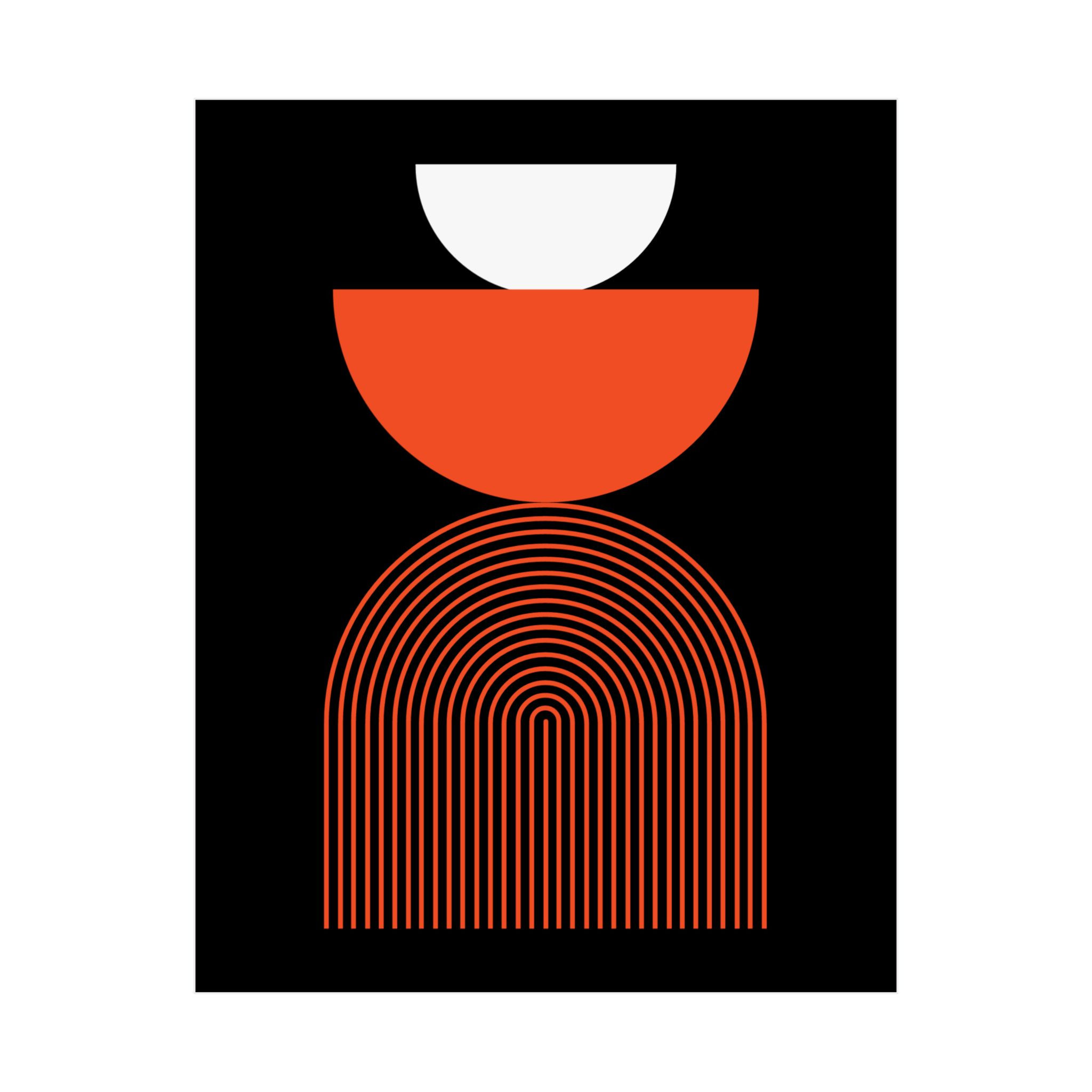 Geometric 24 Matte Poster - Cincinnati Bengals - Away