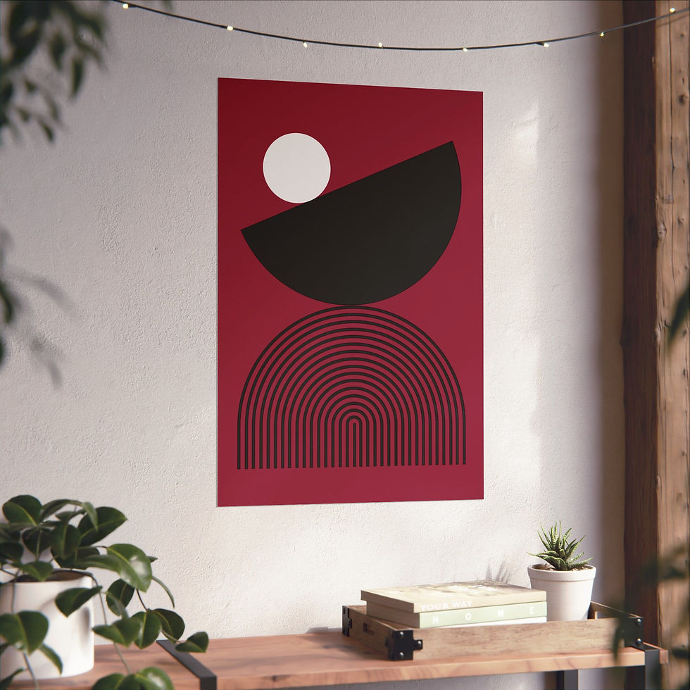 Thumbnail: Geometric 26 Matte Poster -Arizona Cardinals - Alt