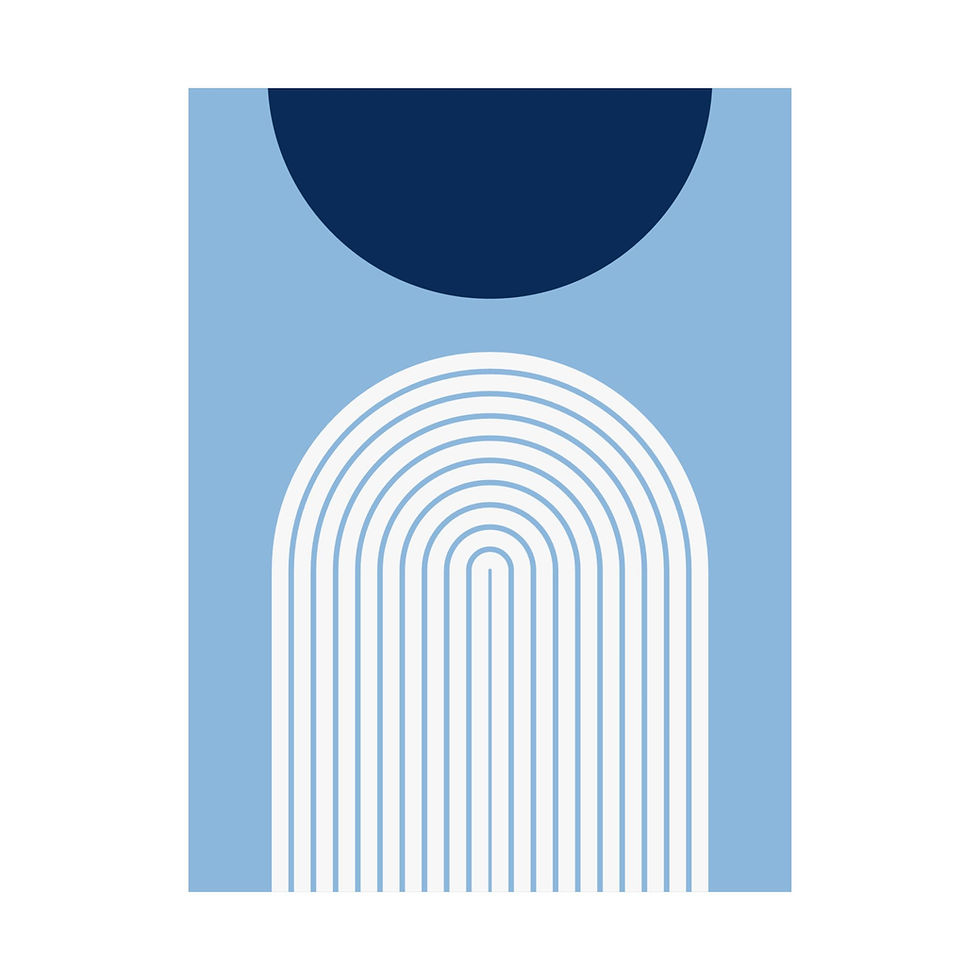 Thumbnail: Geometric 09 Matte Poster - Tampa Bay Rays - Alt