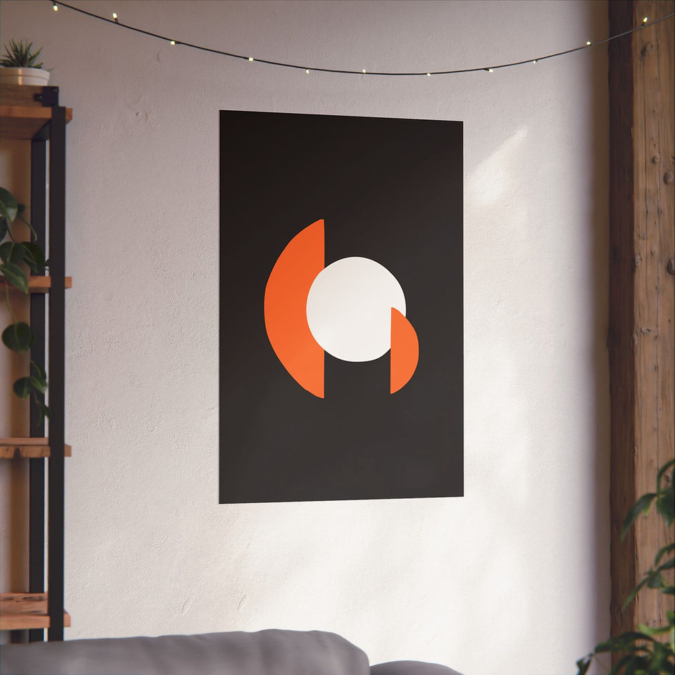 Thumbnail: Modern Geometric 30 Matte Poster - San Francisco Giants - Away