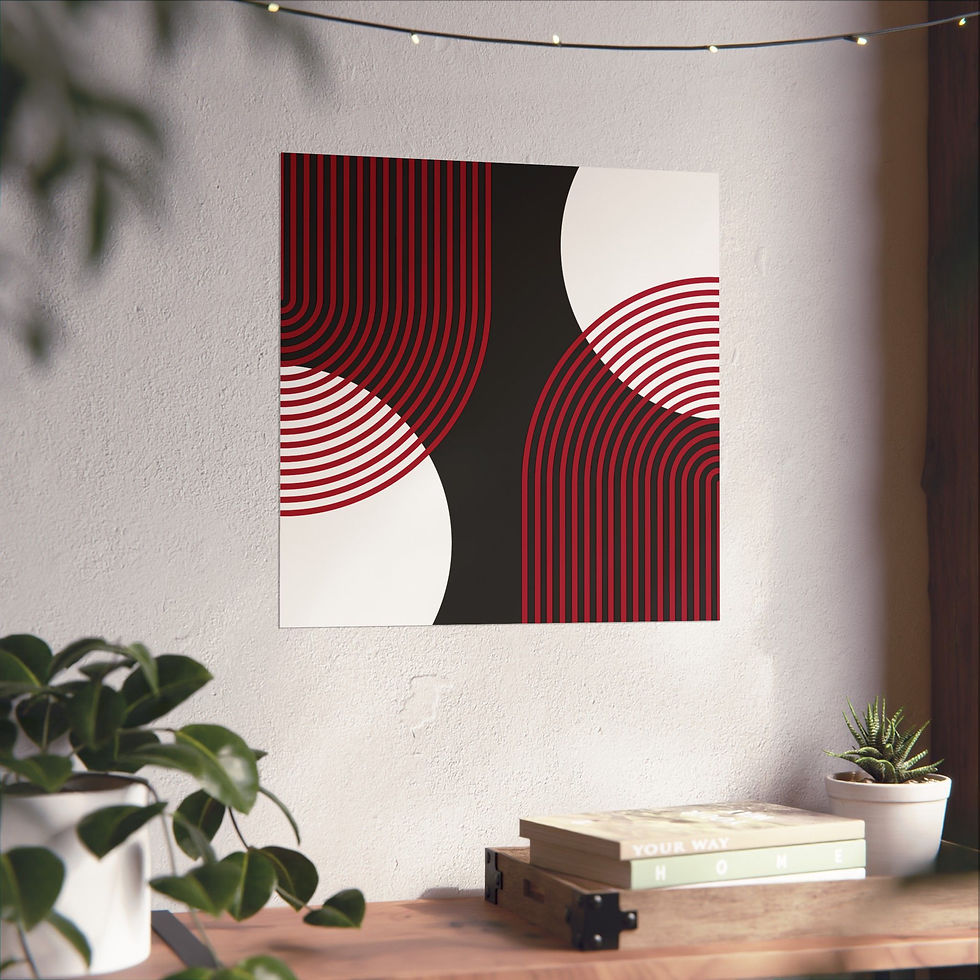 Thumbnail: Geometric 25 Matte Poster - Arizona Diamondbacks - Away