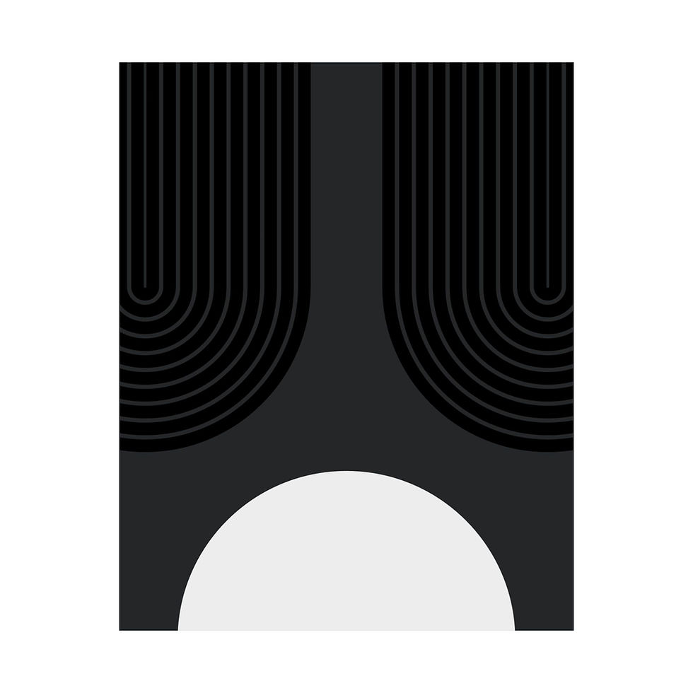 Thumbnail: Geometric 11 Matte Poster - Brooklyn Nets - Away