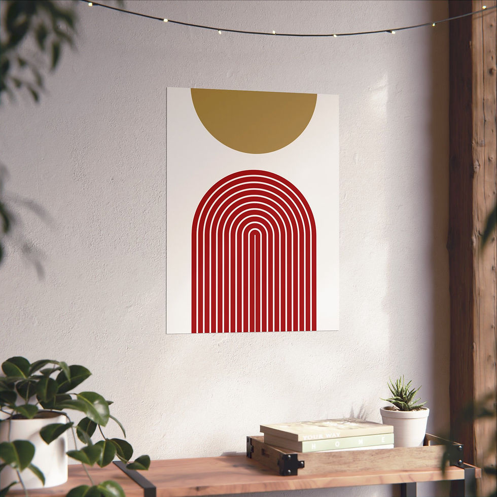 Thumbnail: Modern Geometric - 09 - Matte Poster - San Francisco 49ers - Home