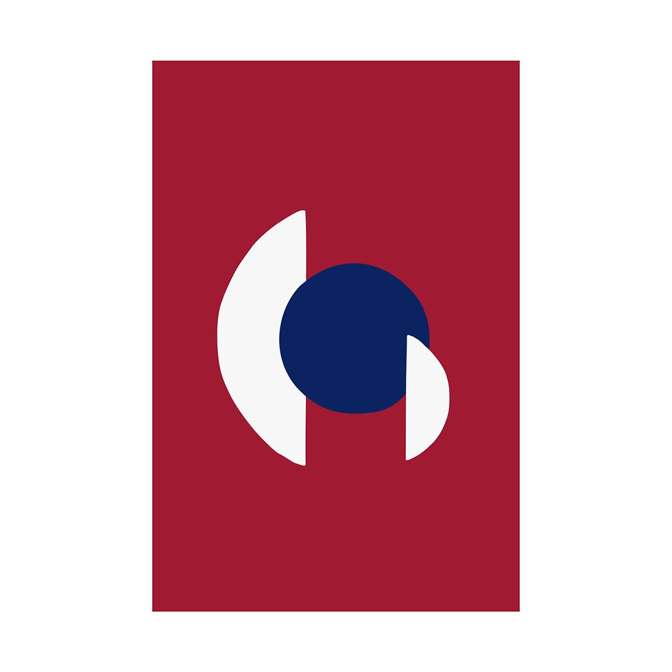 Thumbnail: Modern Geometric 30 Matte Poster - New York Giants - Alt
