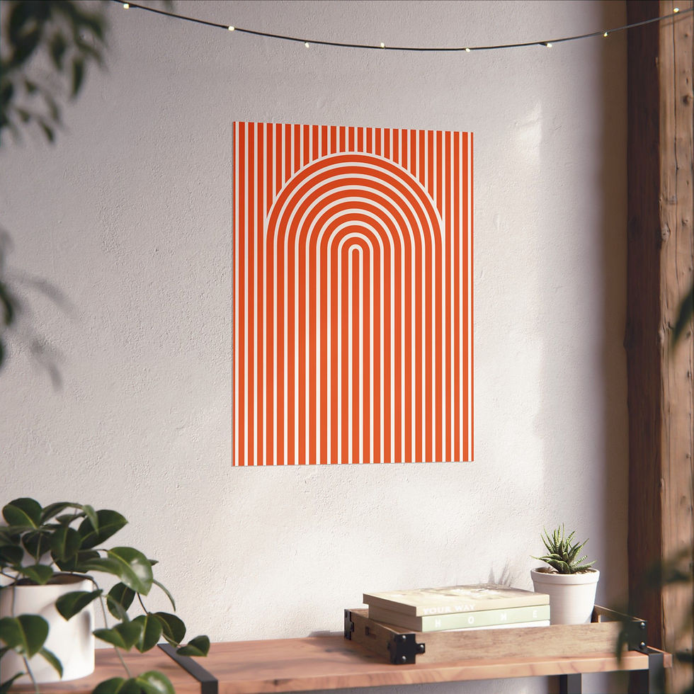 Thumbnail: Geometric 27 Matte Poster - Phoenix Suns - Home