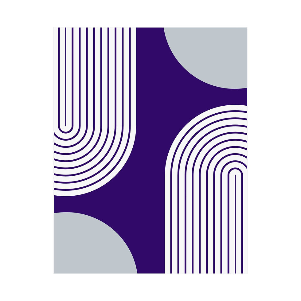 Geometric 10 Matte Poster - Chicago White Sox - Away