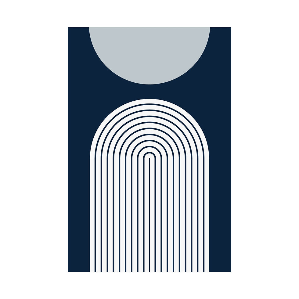 Thumbnail: Modern Geometric 09 Matte Poster - New York Yankees - Away