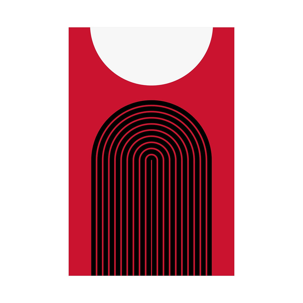 Thumbnail: Geometric 09 Matte Poster - Portland Trailblazers - Alt