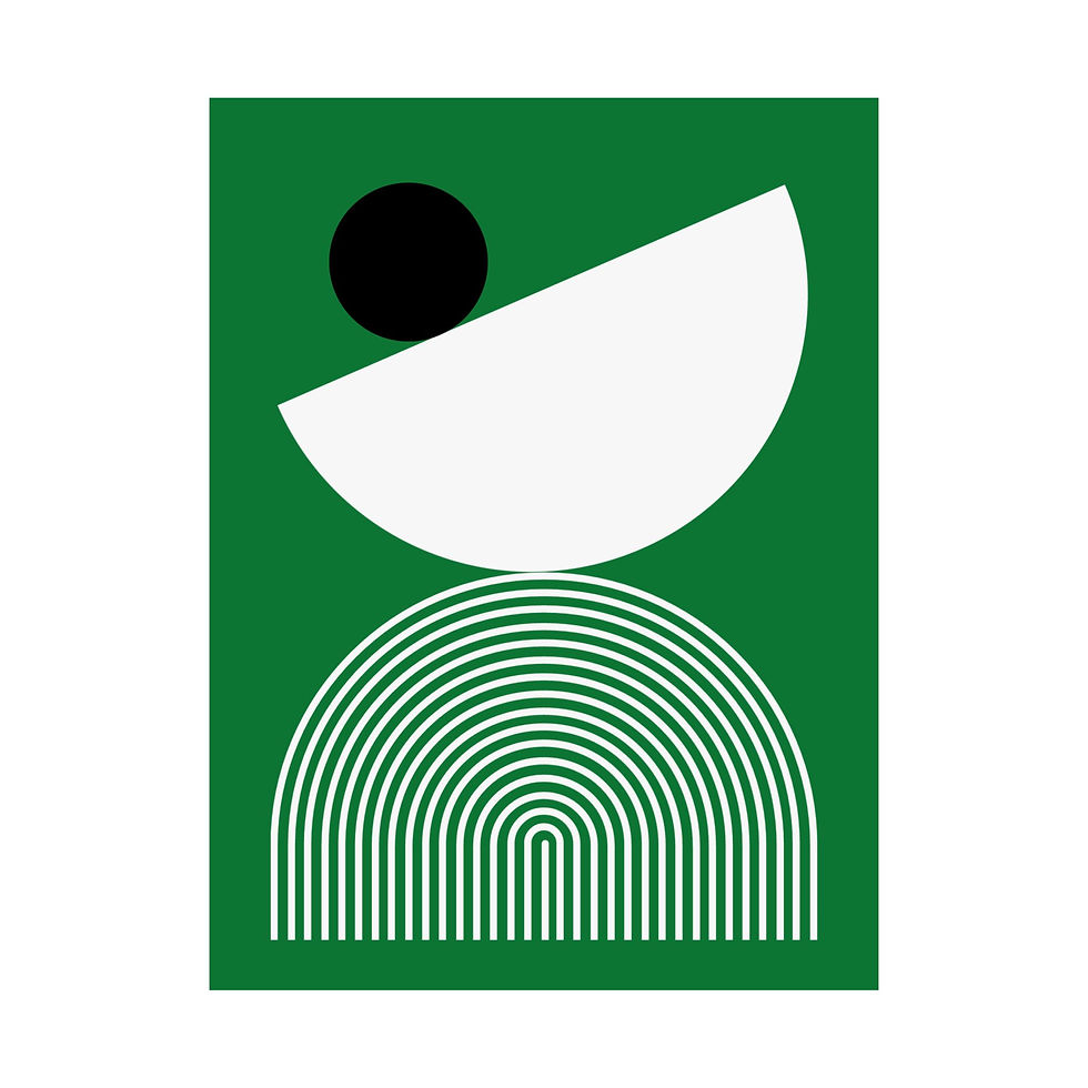 Thumbnail: Modern Geometric 26 Matte Poster - Boston Celtics - Away