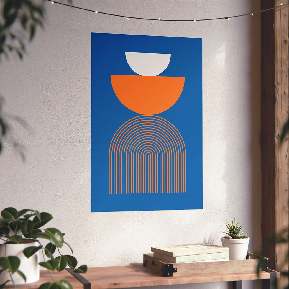 Thumbnail: Modern Geometric 24 Matte Poster - New York Knicks - Away