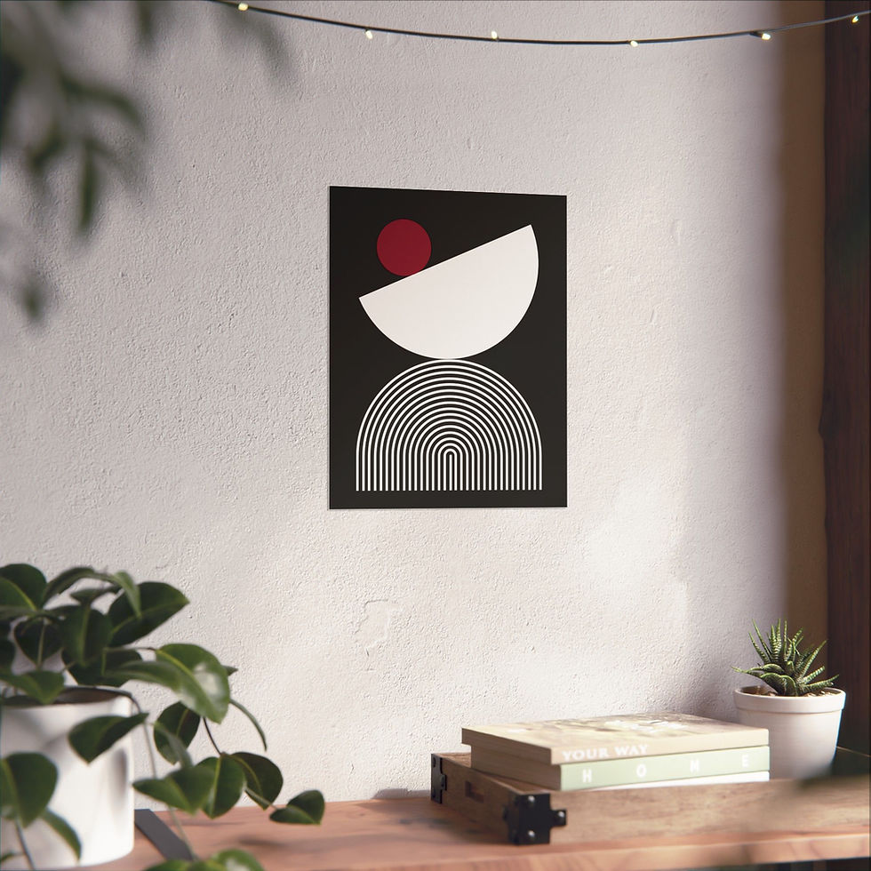 Thumbnail: Geometric 26 Matte Poster -Arizona Cardinals - Away