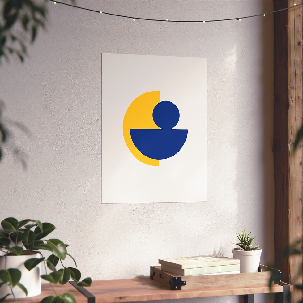 Thumbnail: Modern Geometric 31 Matte Poster - Los Angeles Rams - Home