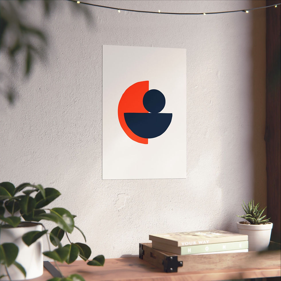 Thumbnail: Modern Geometric 31 Matte Poster - Denver Broncos - Home