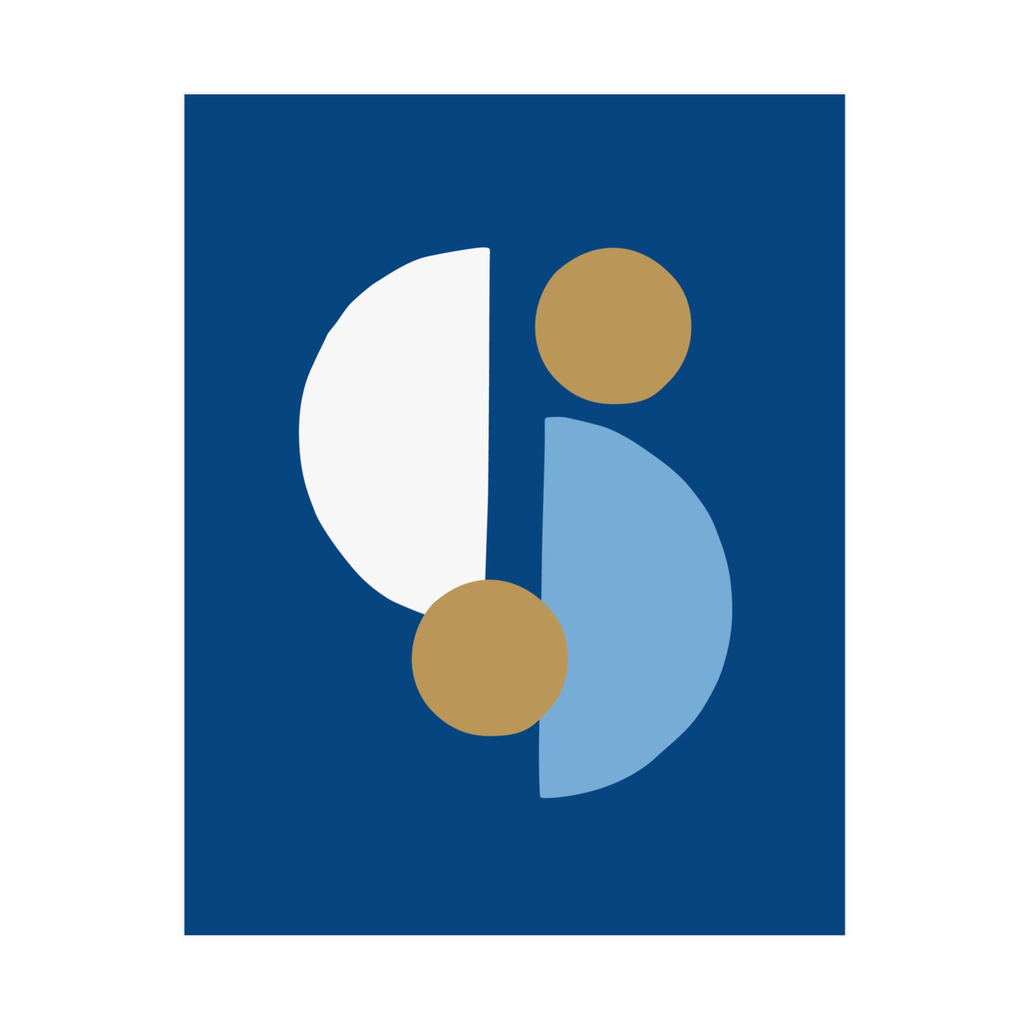 Modern Geometric 29 Matte Poster - Kansas City Royals - Away