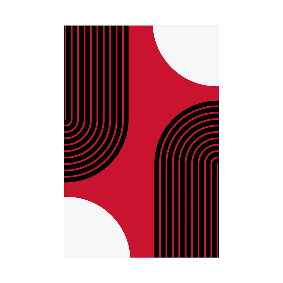 Thumbnail: Geometric 10 Matte Poster - Portland Trailblazers - Alt