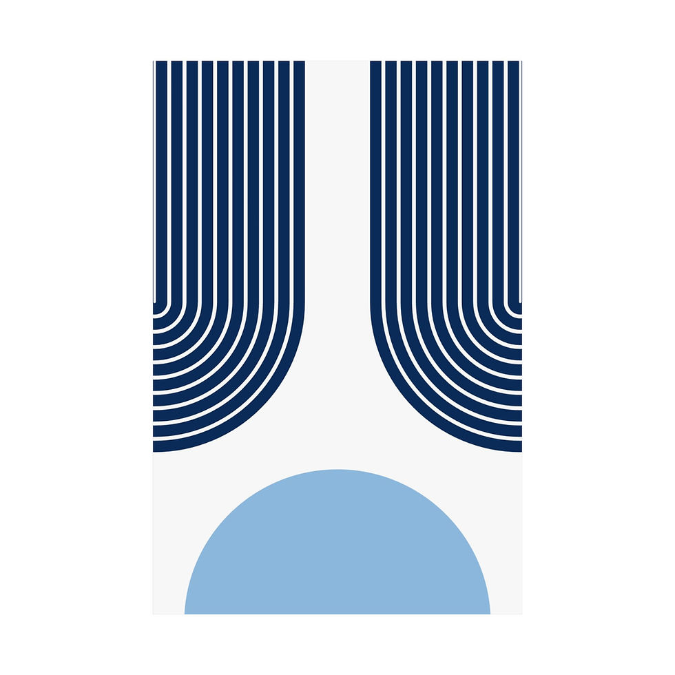 Thumbnail: Geometric 11 Matte Poster - Tampa Bay Rays - Home