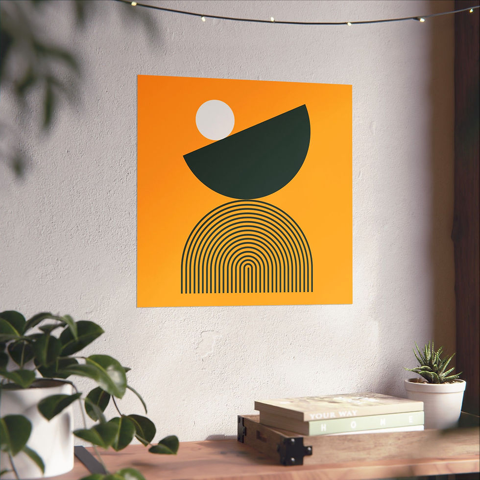 Thumbnail: Modern Geometric 26 Matte Poster - Green Bay Packers - Alt
