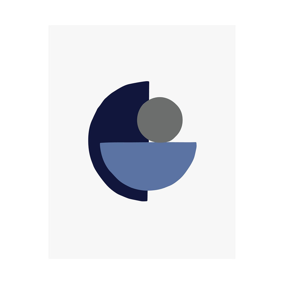 Thumbnail: Modern Geometric 31 Matte Poster - Memphis Grizzlies - Home