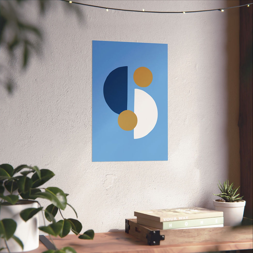 Thumbnail: Modern Geometric 29 Matte Poster - Kansas City Royals - Alt