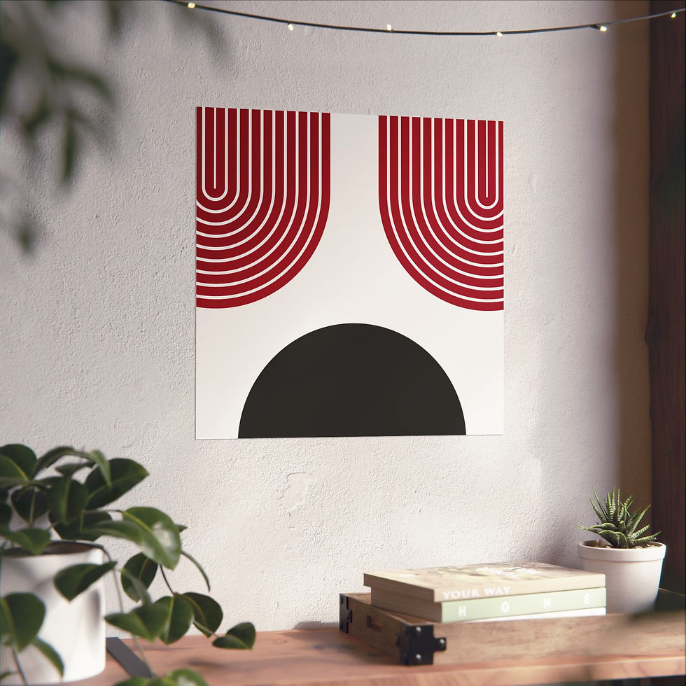 Thumbnail: Geometric 11 Matte Poster - Arizona Diamondbacks - Home