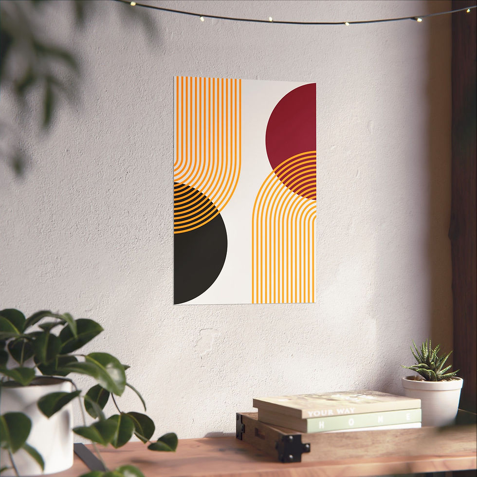 Thumbnail: Geometric 25 Matte Poster -Arizona Cardinals - Home