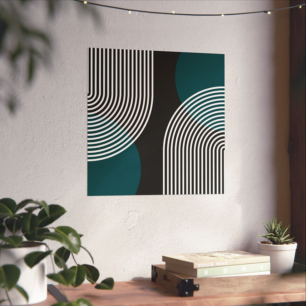 Thumbnail: Modern Geometric - 25 - Matte Poster - Philadelphia Eagles - Alt