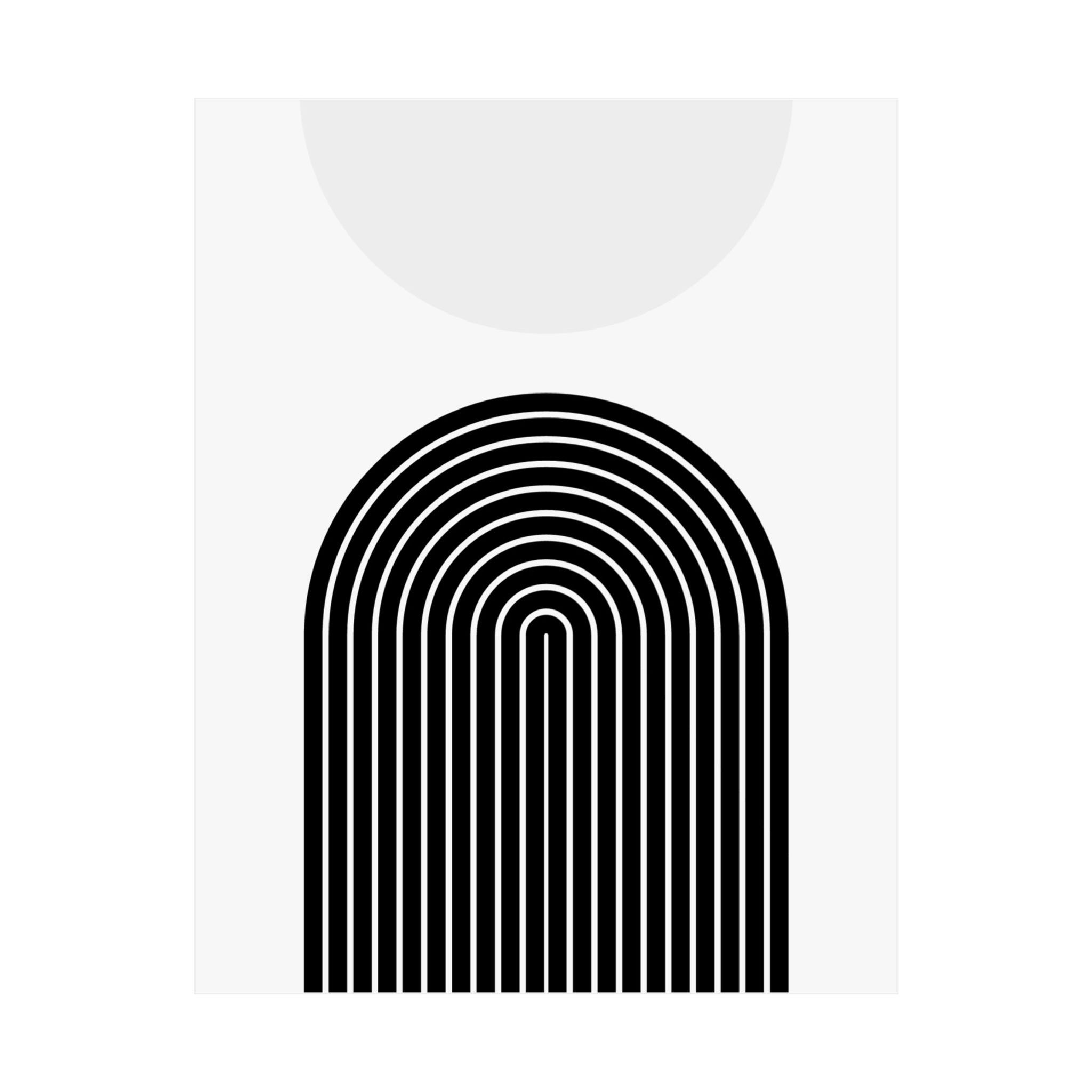 Modern Geometric 09 Matte Poster - Brooklyn Nets - Alt